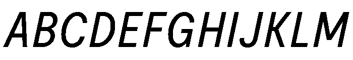 Moderat Condensed Book Italic Font UPPERCASE