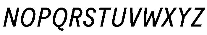 Moderat Condensed Book Italic Font UPPERCASE