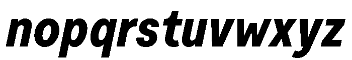 Moderat Condensed Extra Bold Italic Font LOWERCASE