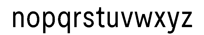 Moderat Condensed Regular Font LOWERCASE