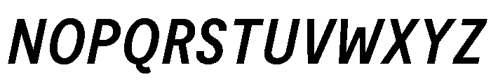 Moderat Condensed Semi Bold Italic Font UPPERCASE