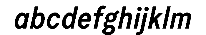 Moderat Condensed Semi Bold Italic FONT