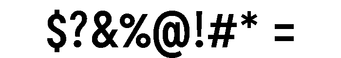 Moderat Condensed Semi Bold Font OTHER CHARS