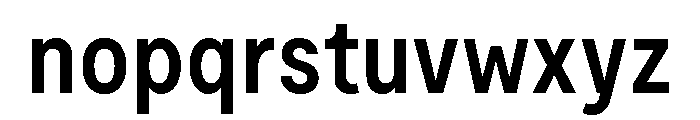 Moderat Condensed Semi Bold Font LOWERCASE
