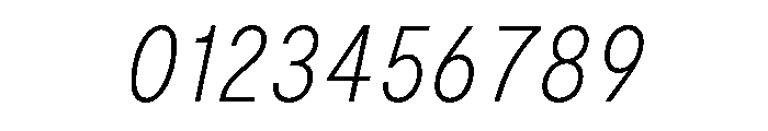 Moderat Condensed Thin Italic Font OTHER CHARS