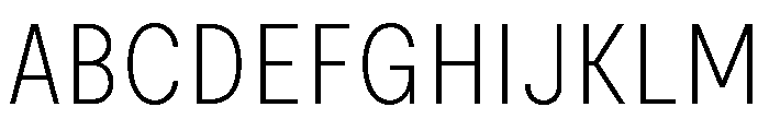 Moderat Condensed Thin Font UPPERCASE
