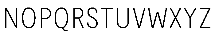 Moderat Condensed Thin Font UPPERCASE