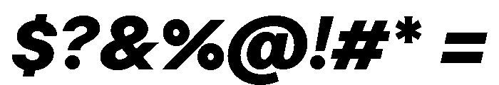 Moderat Extended Black Italic Font OTHER CHARS