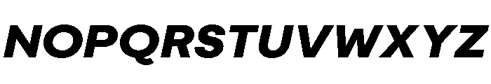 Moderat Extended Black Italic Font UPPERCASE