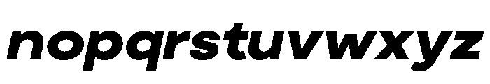 Moderat Extended Black Italic Font LOWERCASE