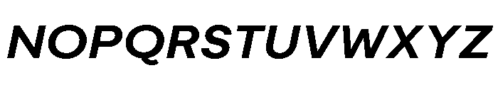 Moderat Extended Bold Italic Font UPPERCASE