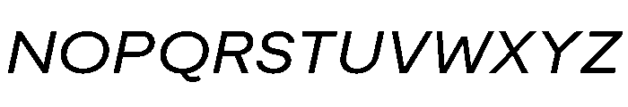 Moderat Extended Book Italic Font UPPERCASE