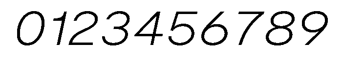 Moderat Extended Extra Light Italic Font OTHER CHARS