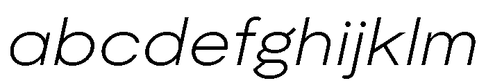 Moderat Extended Extra Light Italic FONT