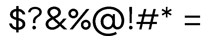 Moderat Extended Regular Font OTHER CHARS