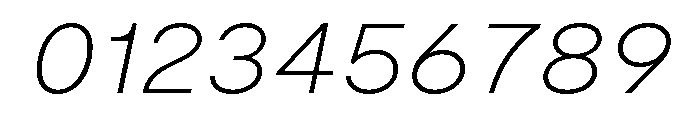 Moderat Extended Thin Italic Font OTHER CHARS