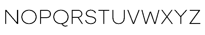 Moderat Extended Thin Font UPPERCASE