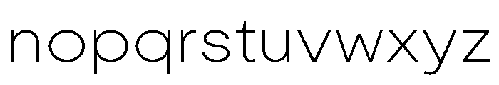 Moderat Extended Thin Font LOWERCASE