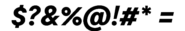 Moderat Extra Bold Italic Font OTHER CHARS