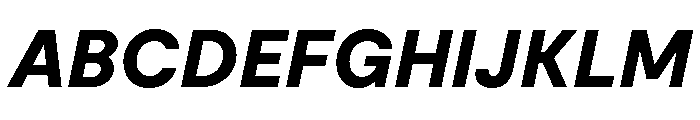 Moderat Extra Bold Italic Font UPPERCASE