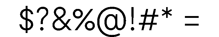Moderat Light Font OTHER CHARS