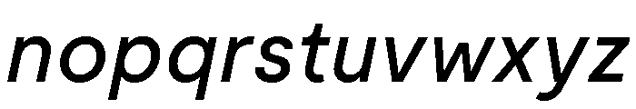 Moderat Medium Italic Font LOWERCASE