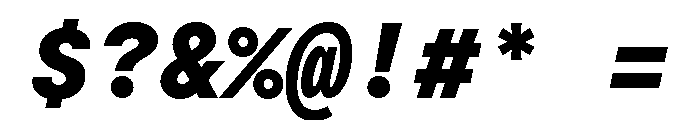 Moderat Mono Black Italic Font OTHER CHARS
