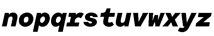 Moderat Mono Black Italic Font LOWERCASE