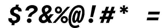 Moderat Mono Bold Italic Font OTHER CHARS