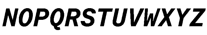 Moderat Mono Bold Italic Font UPPERCASE