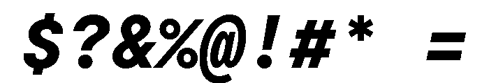 Moderat Mono Extra Bold Italic Font OTHER CHARS