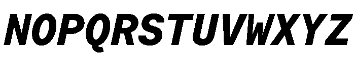 Moderat Mono Extra Bold Italic Font UPPERCASE