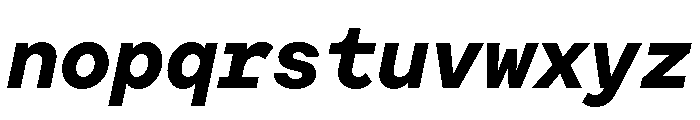 Moderat Mono Extra Bold Italic Font LOWERCASE