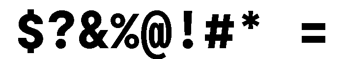 Moderat Mono Extra Bold Font OTHER CHARS