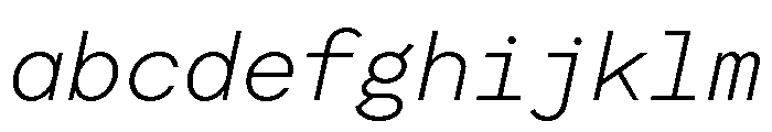 Moderat Mono Extra Light Italic FONT