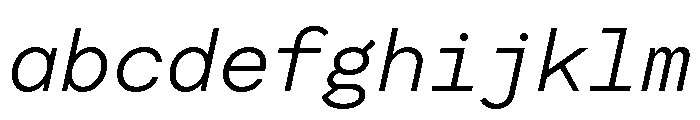 Moderat Mono Light Italic FONT