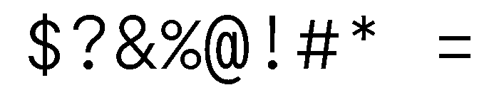 Moderat Mono Light Font OTHER CHARS