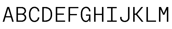 Moderat Mono Light Font UPPERCASE