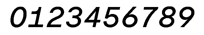Moderat Mono Medium Italic Font OTHER CHARS