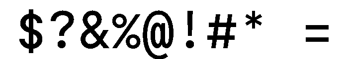Moderat Mono Medium Font OTHER CHARS