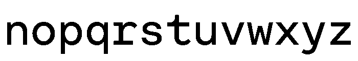 Moderat Mono Medium Font LOWERCASE
