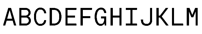 Moderat Mono Regular Font UPPERCASE