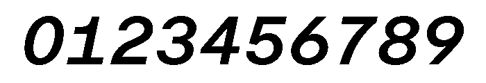 Moderat Mono Semi Bold Italic Font OTHER CHARS