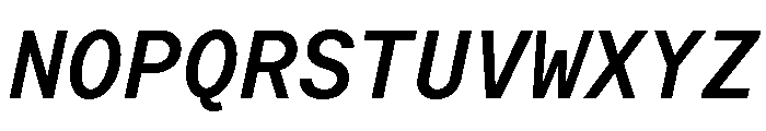 Moderat Mono Semi Bold Italic Font UPPERCASE
