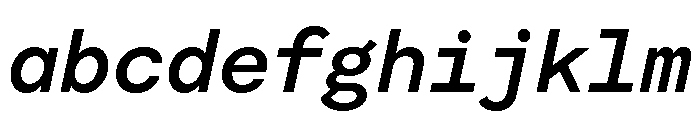Moderat Mono Semi Bold Italic FONT