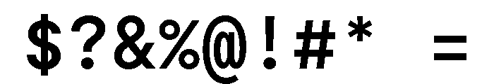 Moderat Mono Semi Bold Font OTHER CHARS