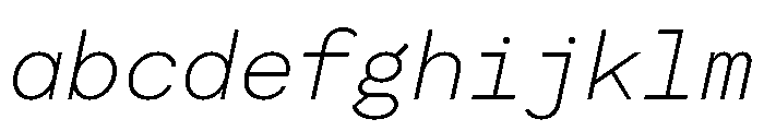 Moderat Mono Thin Italic FONT
