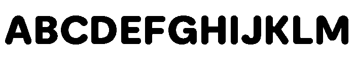 Moderat Rounded Black Font UPPERCASE