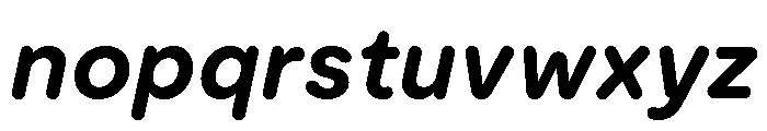 Moderat Rounded Bold Italic Font LOWERCASE