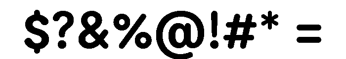 Moderat Rounded Bold Font OTHER CHARS